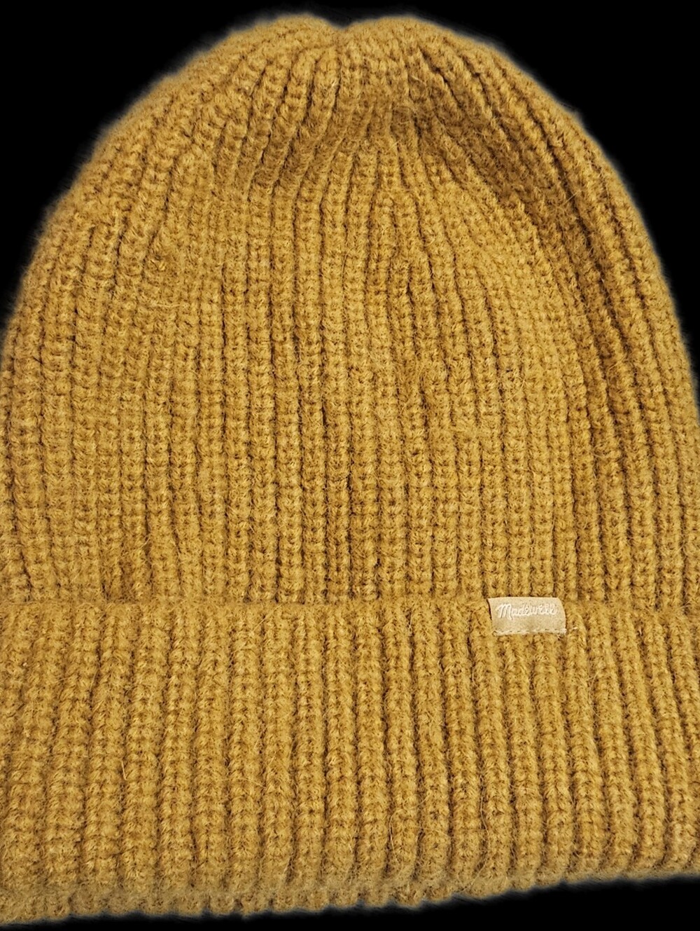 Madewell Men's Mustard Yellow Ribbed Beanie